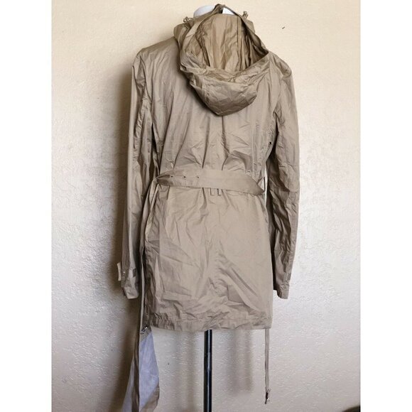 Cole Haan Womens Weather Resistant Belted Packable Raincoat Size L  - Picture 7 of 12